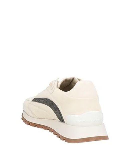 Brunello Cucinelli Natural Stylish Low-Top Casual Shoes