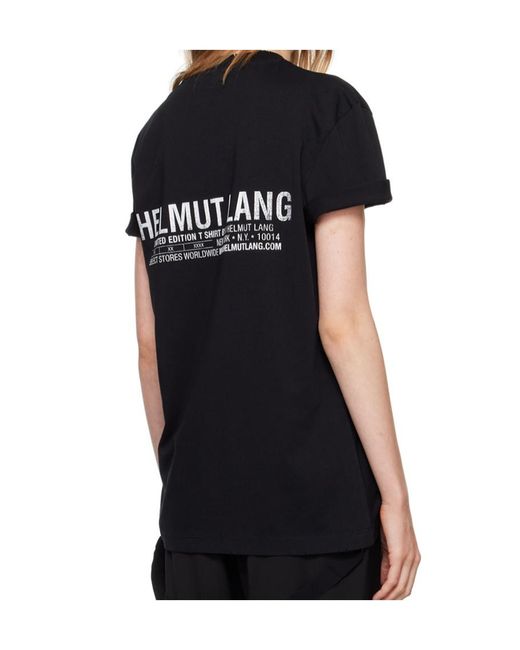 Helmut Lang Black New York Seatbelt T-Shirt for men