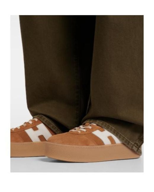 Hogan Brown Platform Sneakers
