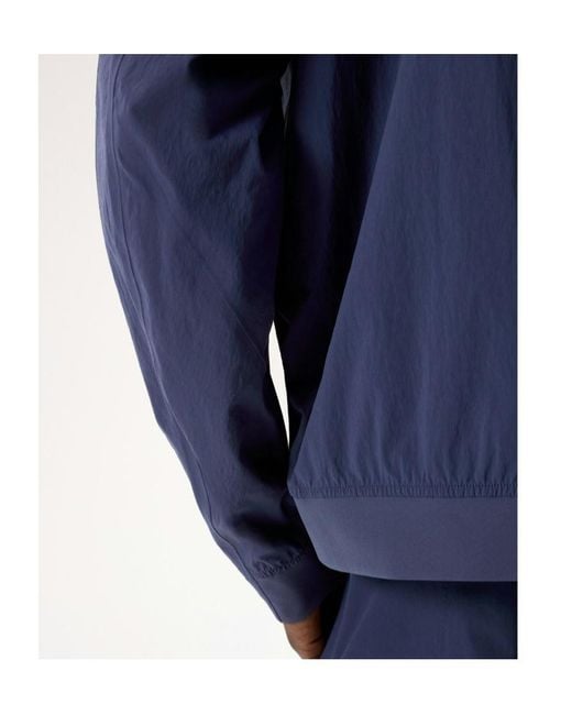 Veilance Blue Diode Zip-Up Bomber Jacket for men