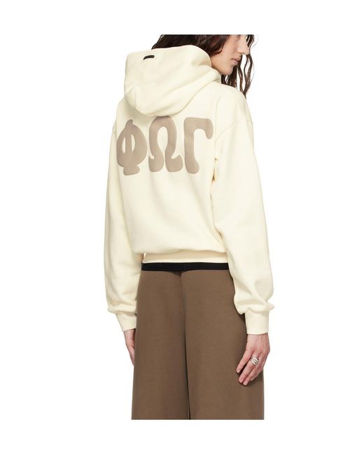 Fear Of God Natural 90S Fleece Hoodie Classic Fit