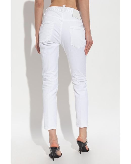 DSquared² White Slim Fit Jeans