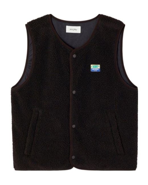 American Vintage Black Sleeveless Vest for men