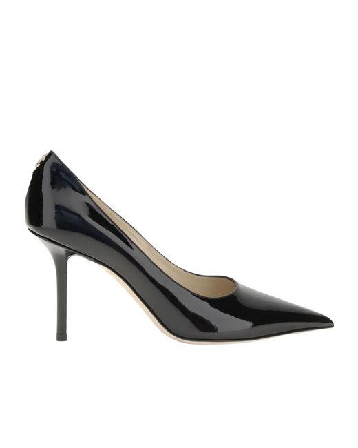 Jimmy Choo Black 85Mm Love Patent-Leather Pumps