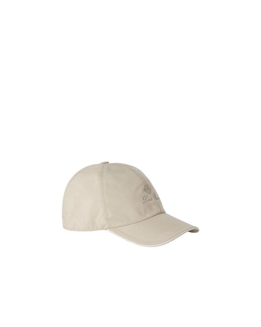 Loro Piana Natural Logo-Embroidered Baseball Cap for men