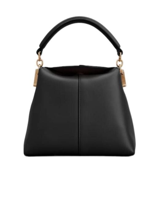 Tod's Black T Case Mini Tote Bag