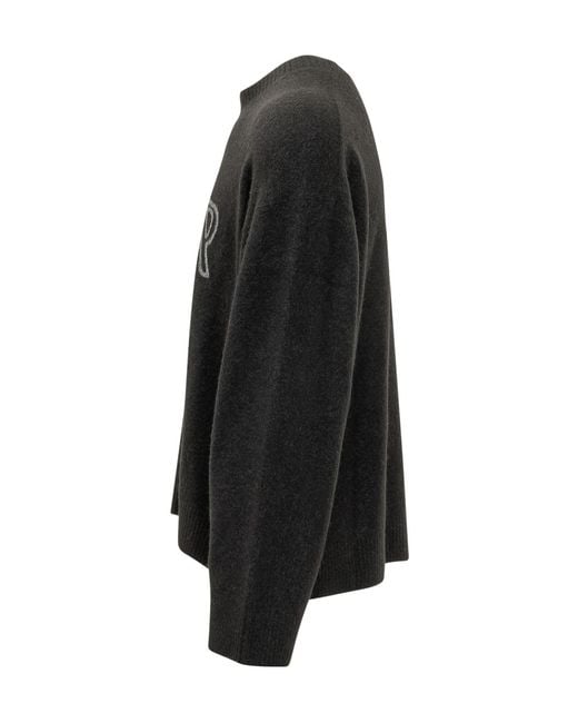 Represent Black Long-Sleeved Sweater for men