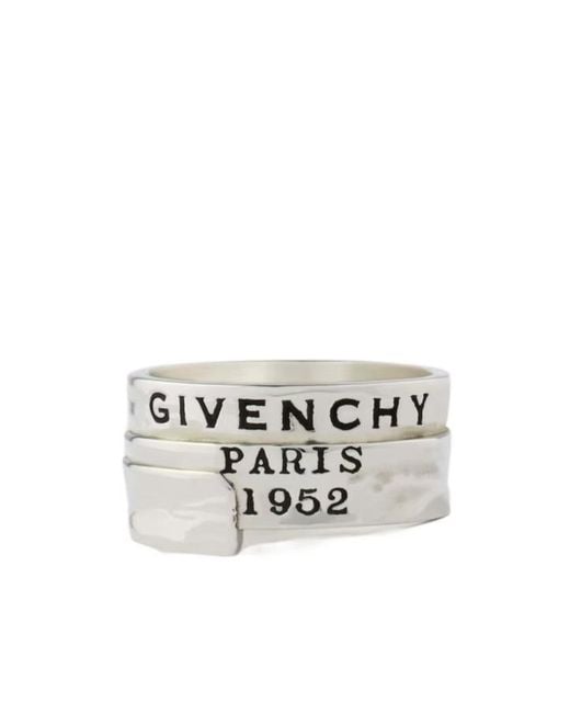 Givenchy White Tape Ring for men