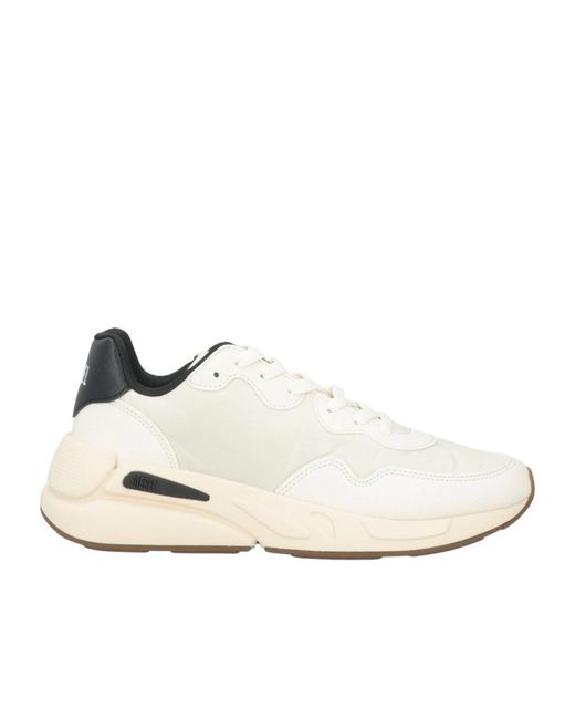 DIESEL White Simple Low-Top Sneakers