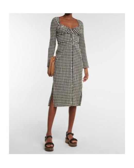 Altuzarra Multicolor Himalia Gingham Cotton And Silk Dress