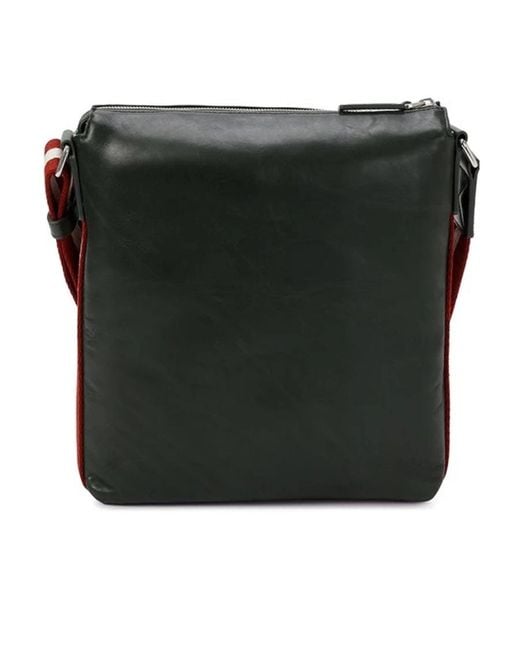 Bally Black Zippered Shoulder Bag for men
