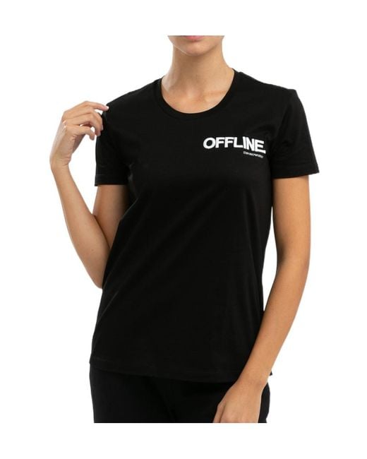 Emporio Armani Black Logo Round-Necked T-Shirt