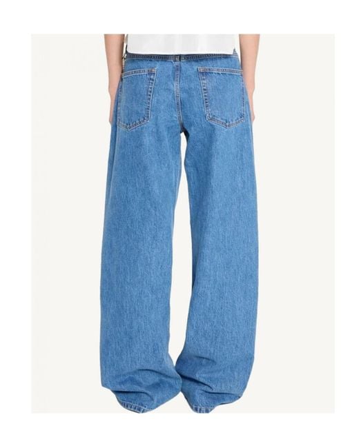 Nackiyé Blue Uptown Straight-Leg Jeans