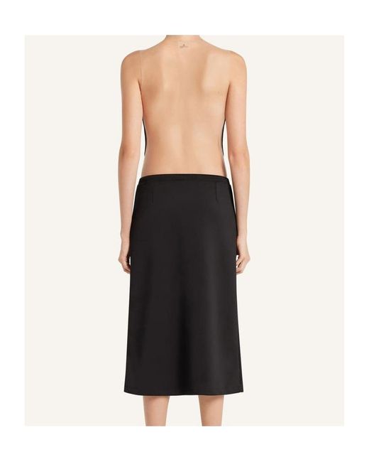 Courreges Black Mesh-Panel Bodysuit