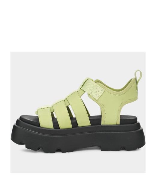 Ugg Green Cora Leather Sandals