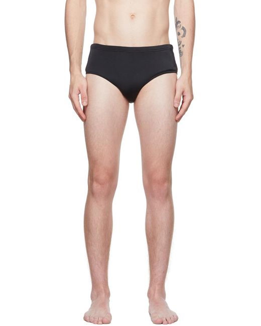 DSquared² Black Logo Printed Swimming Briefs for men
