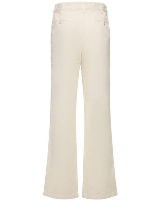 Nili Lotan White High-Waisted Casual Trousers
