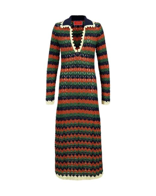 LaDoubleJ Multicolor Perry Knit Midi Dress