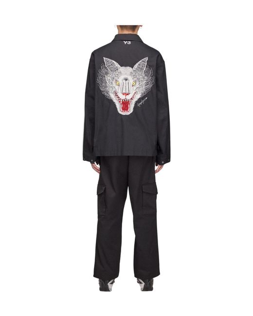 Y-3 Black Minimal Zip Jacket for men