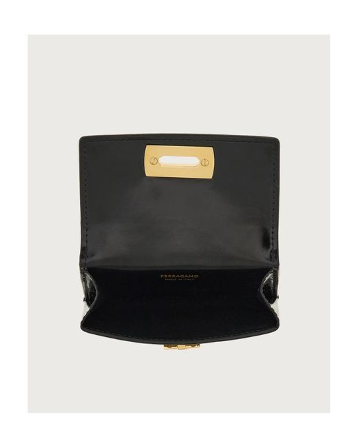 Ferragamo Blue Logo Design Card Clip
