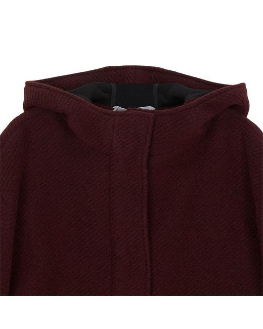 Max Mara Red Hooded Coat