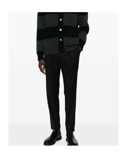 Dondup Black Casual Pants With Belt Loops for men