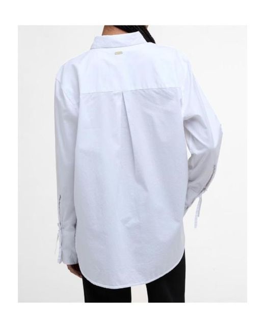 Barbour White Long Sleeve Shirt