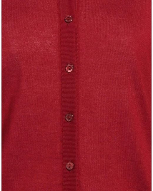 Dolce & Gabbana Red Lightweight Solid Color Knit Sweater