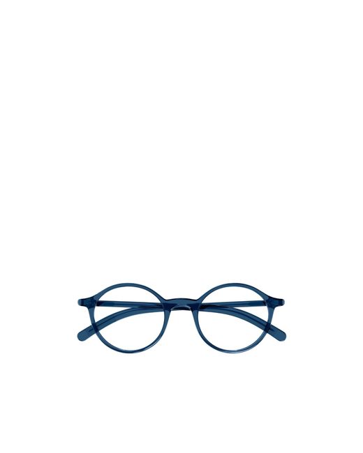 Montblanc Blue Eyewear Round Frame Glasses for men