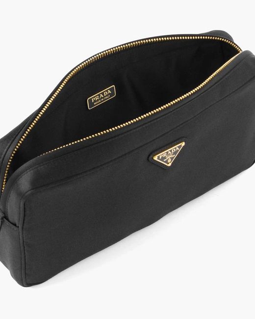 Prada Black Silk Satin Jewelry Case