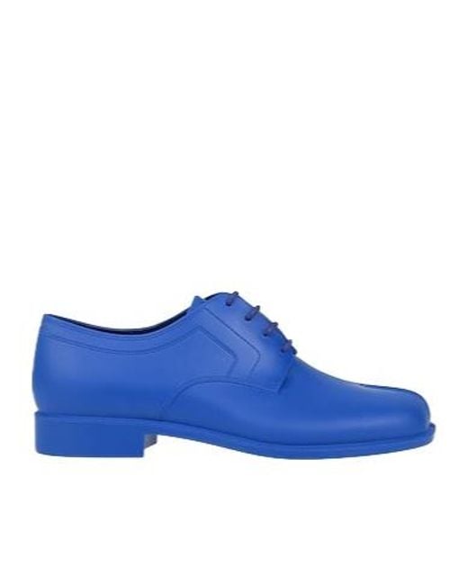 Maison Margiela Blue Minimalist Oxford Shoes