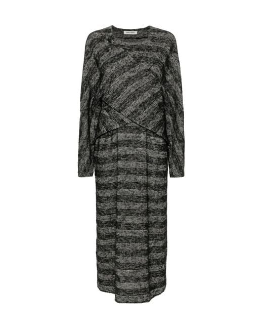 Henrik Vibskov Gray Hazi Midi Dress