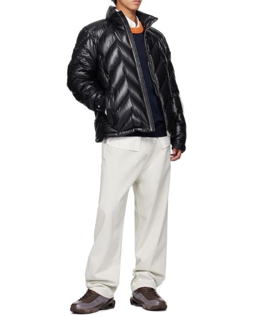 Moncler Black Logo Down Jacket for men