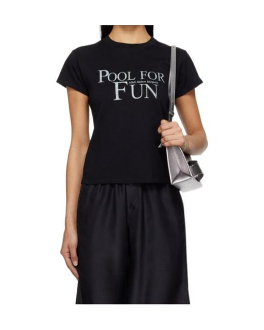 MM6 by Maison Margiela Black Pool Print T-Shirt