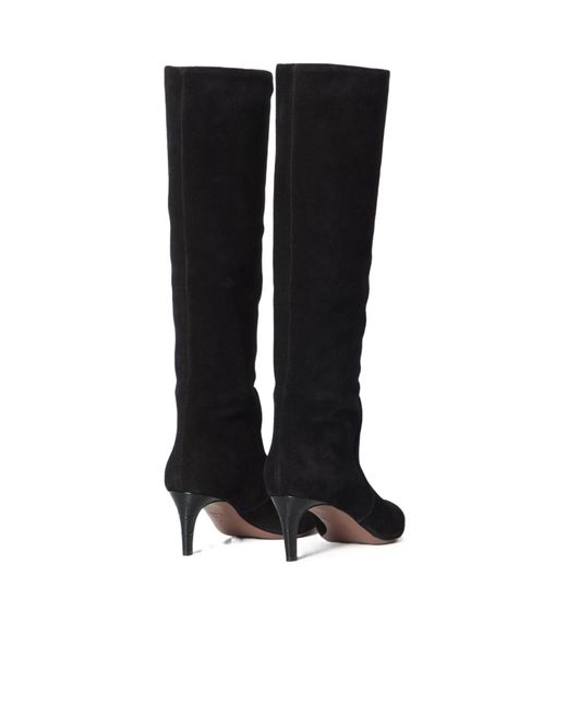 Paris Texas Black Stiletto 60 Suede Knee-High Boots