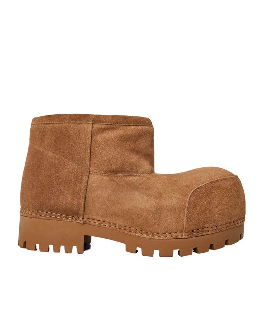 Balenciaga Brown Alaska Fur Boots