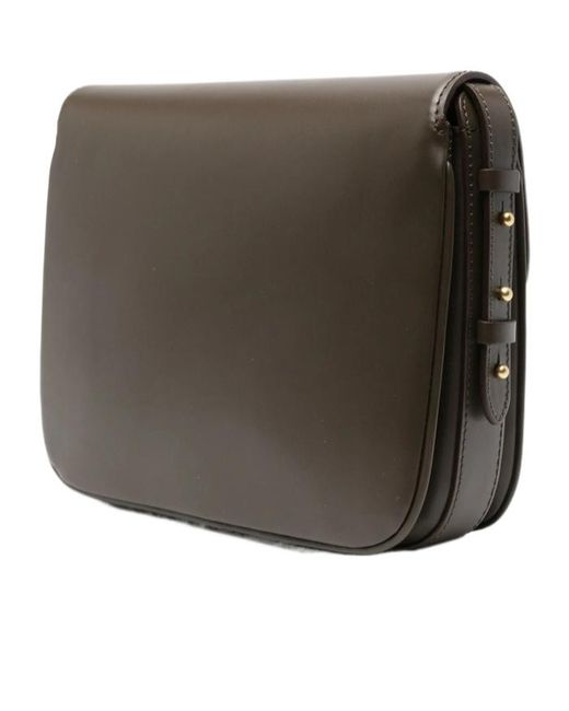 Soeur Black Flap Shoulder Bag