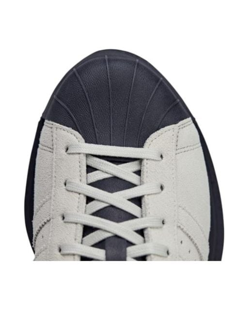 Y-3 White Gendo Superstar Lace-Up Sneakers for men