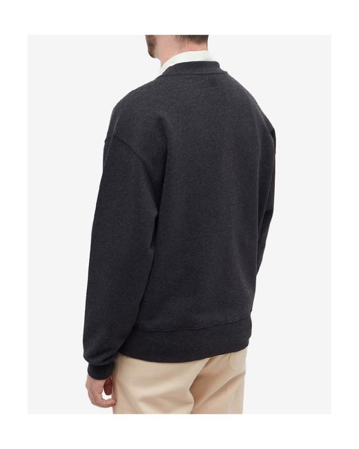 AMI Blue Ami Ami De Coeur Logo Patch Crewneck Sweatshirt for men