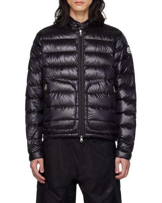 Moncler Black Acorus Short Down Jacket for men
