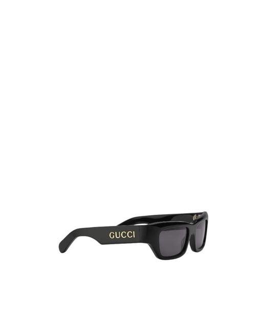 Gucci White Eyewear Rectangle Framed Sunglasses for men