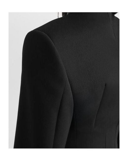 Dolce & Gabbana Black Double-Breasted Structured Blazer