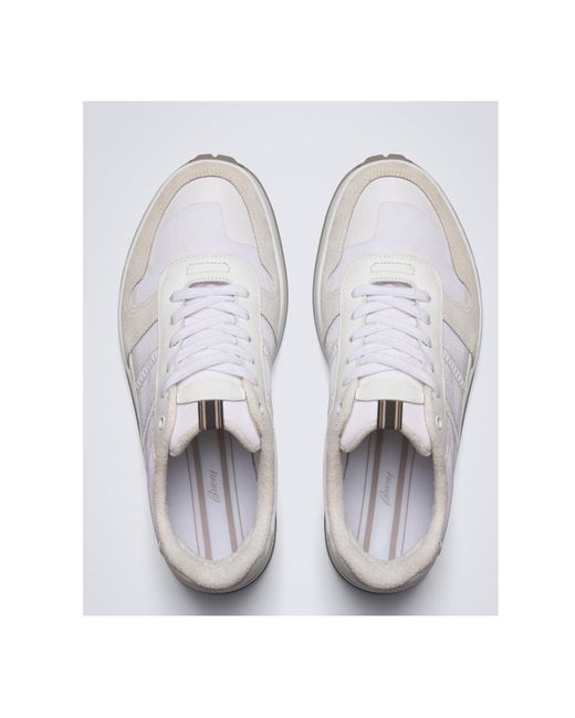 Brioni White Crossing Sneakers for men