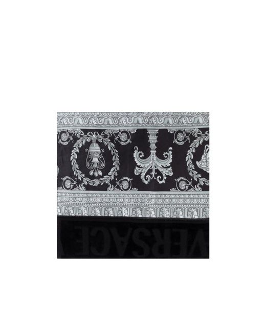 Versace Gray Pattern Towel for men