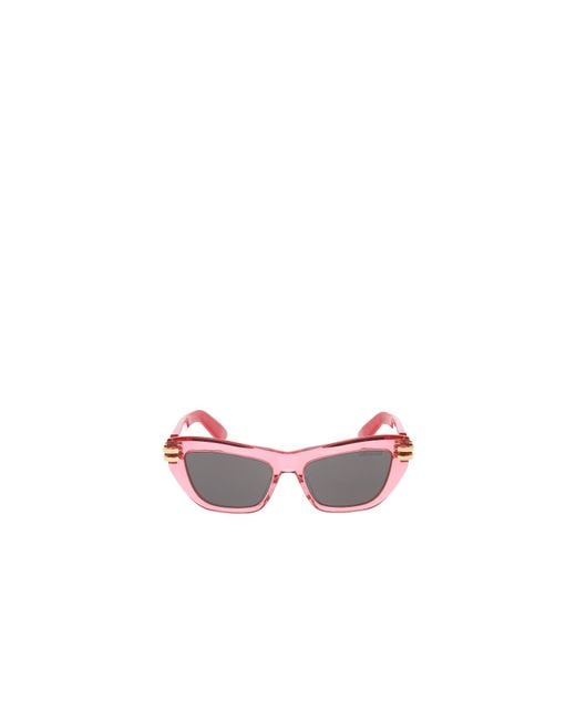 Dior Pink Eyewear Butterfly Frame Sunglasses