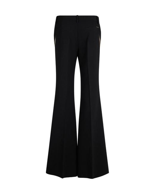 DSquared² Black Cut-Out Detailed Flared Trousers