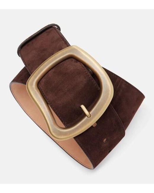 Gabriela Hearst Brown Simone Large Suede Belt