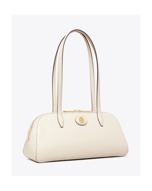 Tory Burch Natural Small Robinson Shoulder Bag