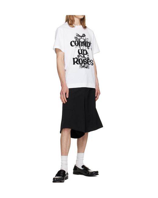 Simone Rocha White Printed T-Shirt for men