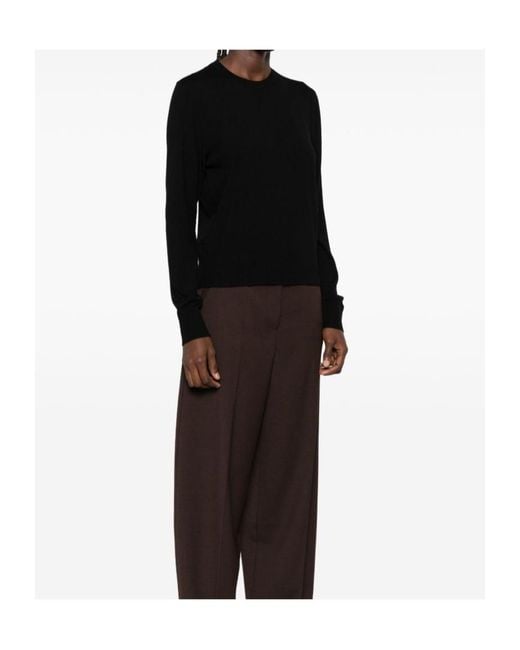Pinko Black Lourdes Crew-Neck Sweater